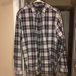 American Eagle Plaid button down shirt.